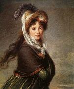 VIGEE-LEBRUN, Elisabeth Portrait of a Young Woman et China oil painting reproduction
